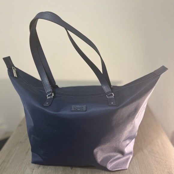 LiPault Paris Dark Royal Blue Nylon Tote - Picture 1 of 9
